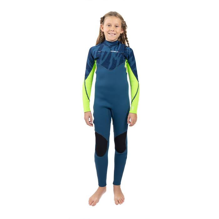 2024 Gul Junior Response Echo 3/2mm Chest Zip Wetsuit RE1329/C2 - Navy / Sulphur